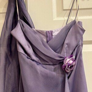 Beautiful Lilac dress formal with Shawl